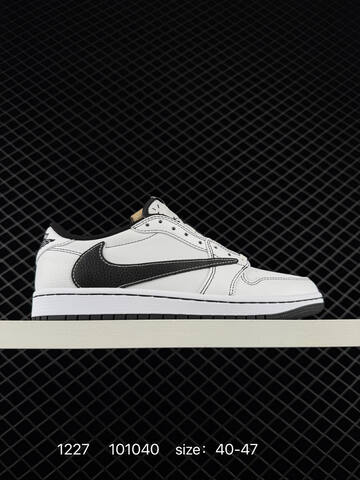 Jordan Air Jordan 1 Low OG Fragment Design x Travis Scott Off White Black Cream Red EU 40-47 Sneaker - Men's (BS-79976)