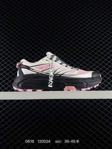 HOKA ONE ONE Mafate Speed 2 Low White Black Pink EU 36-45 Trail Shoe Trail Running Sneakers - Unisex (BS-86196)