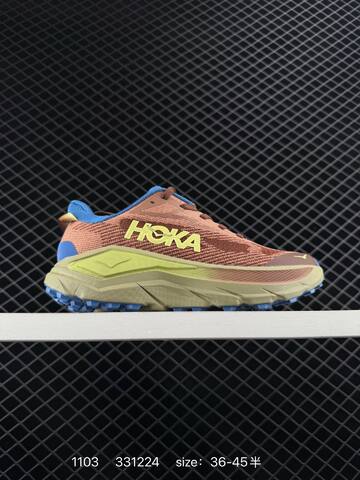 HOKA Challenger 8 Blue White Orange Black EU 36-45 Trail Shoe Trail Running Sneakers - Unisex (BS-86398)