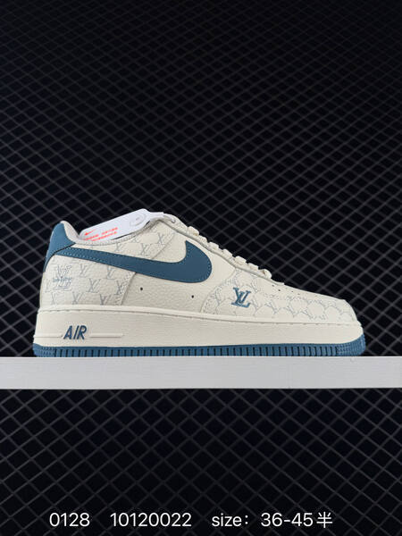 Nike Air Force 1 07 Low black cream monogram EU 36-45 lifestyle