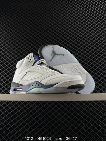 Jordan Air Jordan 5 Retro High HQ7978-101 White Red Black Blue EU 36-47 Basketball Shoe - Unisex (BS-80531)