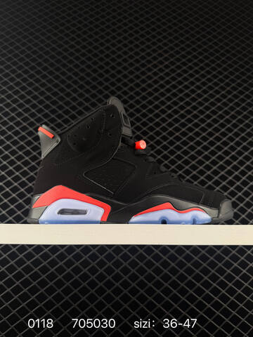 Jordan Air Jordan 6 Retro Infrared Black Infrared Red Clear Blue EU 36-47 Basketball Shoe - Unisex (BS-79807)