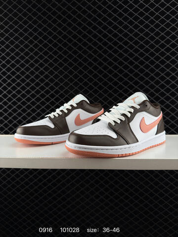Jordan Air Jordan 1 Low White Brown Peach EU 36-46 Sneaker - Unisex (BS-80702)