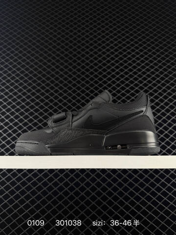 Jordan Air Jordan Legacy 312 Low Triple Black EU 36-46 Basketball Shoe - Unisex (BS-79855)