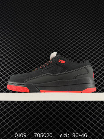 Jordan Flight Court Black Bright Red EU 36-46 Sneaker - Unisex (BS-79864)