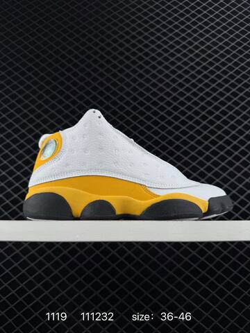 Jordan Air Jordan 13 White Yellow Black Red Peach EU 36-46 Basketball Shoe - Unisex (BS-80235)