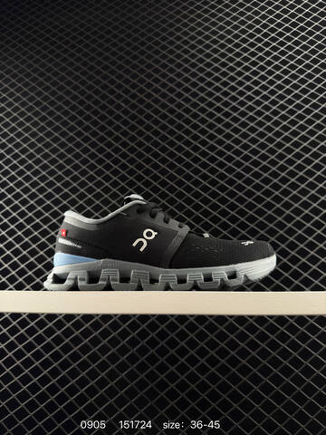 On Cloud X 4 Black Grey Blue EU 36-45 Running Shoe Running Sneakers - Unisex (BS-85501)