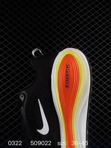 Nike Vomero Plus black white with orange-yellow accents 36-45 running lifestyle