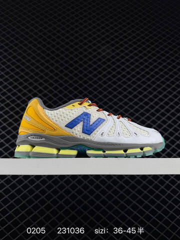 New Balance 1890 White Yellow Blue Gray EU 36-45 Running Shoe - Unisex (BS-82340)