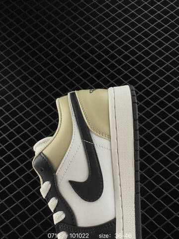 Jordan Air Jordan 1 Low White Black Beige EU 36-46 Basketball Shoe - Unisex BS-81073