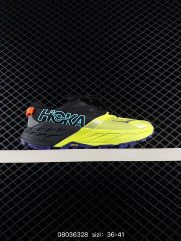 HOKA ONE ONE Speedgoat 5 Black Turquoise Pink Purple Yellow EU 36-41 Trail Shoe Trail Running Sneakers - Unisex (BS-86129)
