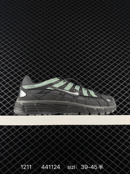 Nike P-6000 black mint green EU 39-45 5 running lifestyle