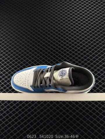 Jordan Air Jordan 1 Low Flight Vintage White Blue Grey Cream Yellow EU 36-46 Sneaker - Unisex (BS-81157)