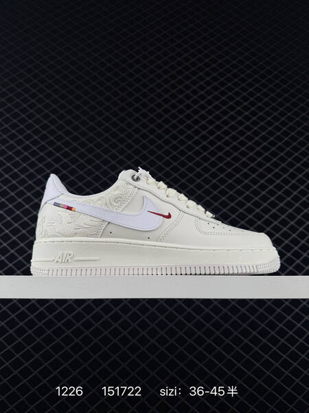 Nike Air Force 1 07 LV8 Sail White with red accents EU 36-45 5 lifestyle