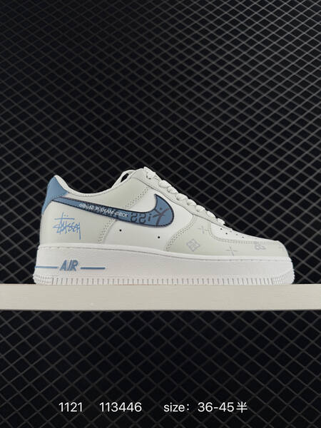 Nike Air Force 1 07 Low White Light Blue EU 36-45 5 lifestyle