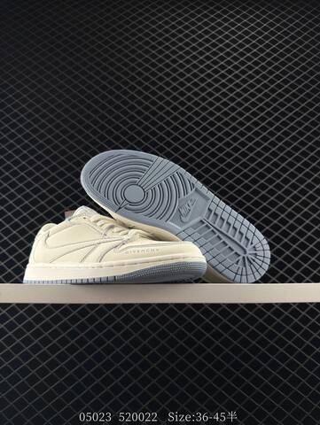 Jordan Air Jordan 1 Low Travis Scott Reverse Mocha Givenchy Custom DM7866-005 Navy Black Off White EU 36-45 Sneaker - Unisex (BS-81311)