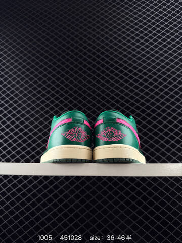Jordan Air Jordan 1 Low Green Pink Cream EU 36-46 Sneaker - Unisex (BS-80573)