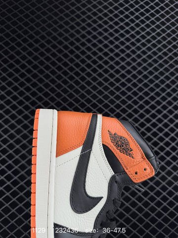 Jordan Air Jordan 1 High OG Shattered Backboard Black Orange White EU 36-47 5 Basketball Shoe - Unisex (BS-80159)