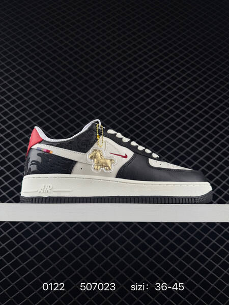 Nike Air Force 1 07 Low black white red EU 36-45 lifestyle