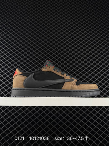 Jordan Air Jordan 1 Low Travis Scott Black Brown Red EU 36-47 5 Sneaker - Unisex (BS-79794)