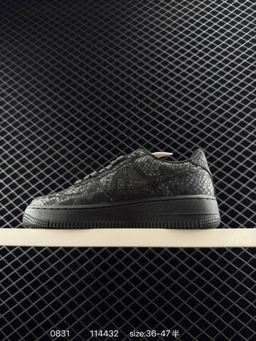 Nike Air Force 1 07 Low Black snakeskin