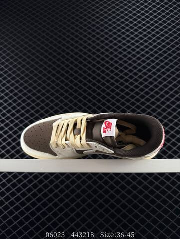 Jordan Travis Scott x Air Jordan 1 Low DM7866-14 White Black Blue Cream EU 36-45 Sneaker - Unisex (BS-81156)