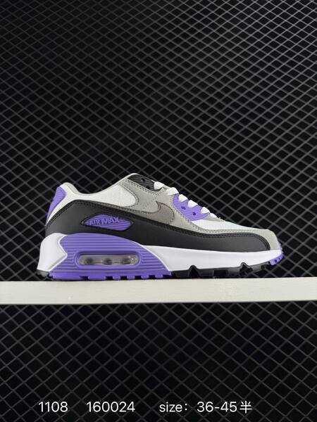 Nike Air Max 90 black white grey with purple blue and red accent options EU 36-45 lifestyle