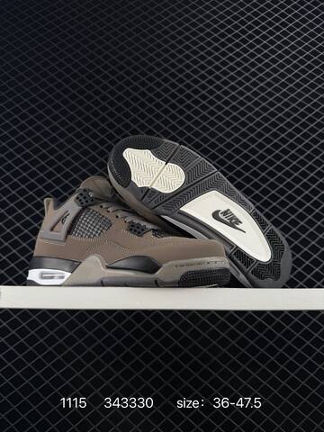 Jordan Air Jordan 4 Retro Brown Black Grey White EU 36-47 5 Basketball Shoe - Unisex (BS-80272)