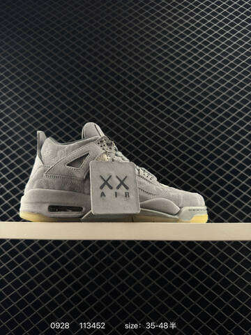 Jordan Air Jordan 4 KAWS Teal Black Glow EU 35-48 Basketball Shoe - Unisex (BS-80613)