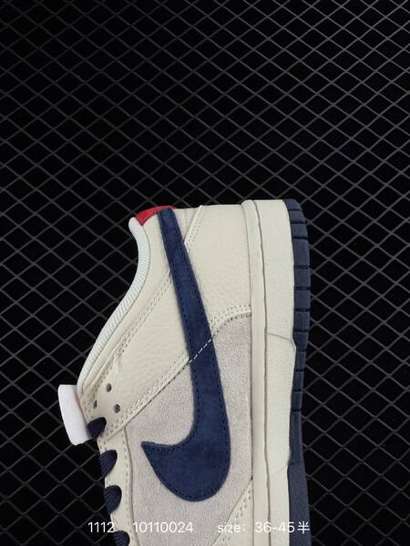 Nike Dunk Low Retro cream white navy with red accents EU 36-45 lifestyle
