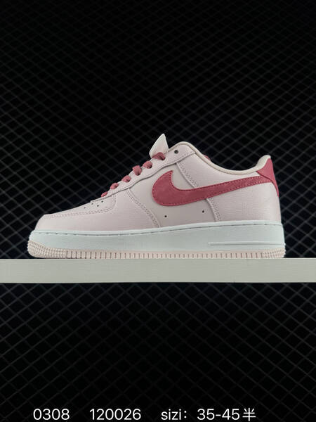 Nike Air Force 1 light pink white with rose pink accents 35-45 5 casual lifestyle