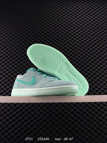 Jordan Air Jordan 1 Low Mint Green Teal White EU 36-47 Sneaker - Unisex (BS-81035)