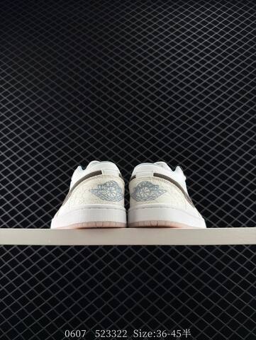 Jordan Air Jordan 1 Low IB8859-101 White Light Pink Brown Cream EU 36-45 Sneaker - Unisex (BS-81249)