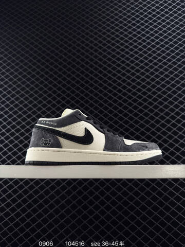 Jordan Air Jordan 1 Low Off White Grey Black EU 36-45 Sneaker - Unisex (BS-80757)