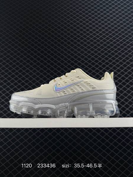 Nike Air Vapormax 360 cream ivory with silver-gray and translucent sole iridescent Swoosh 35 5-46 5 running lifestyle