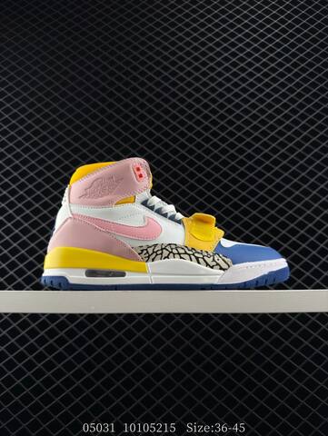 Jordan Air Jordan Legacy 312 White Purple Yellow Gray Black EU 36-45 Basketball Shoe - Unisex (BS-81271)