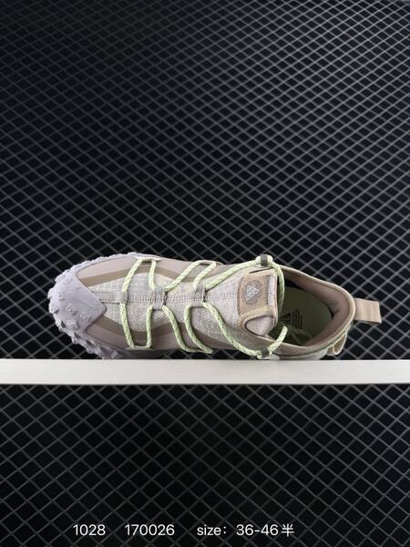 Nike ACG Mountain Fly Low GTX SE beige tan light grey with pale volt laces EU 36-46 trail lifestyle