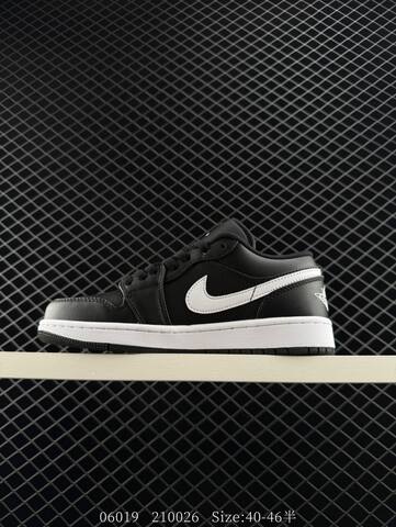 Jordan Air Jordan 1 Low Black White EU 40-46 Sneaker - Men's (BS-81176)