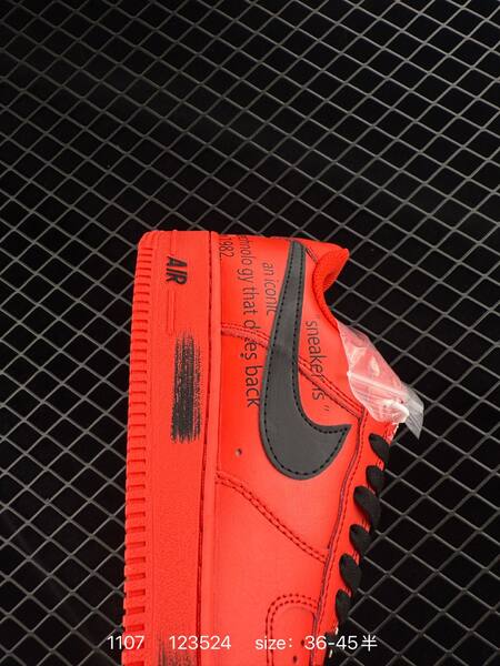 Nike Air Force 1 Low red black EU 36-45 lifestyle