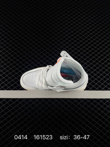 Jordan Off White x Air Jordan 1 Retro High OG White White Cream Beige Blue Orange EU 36-47 Sneaker - Unisex (BS-79479)