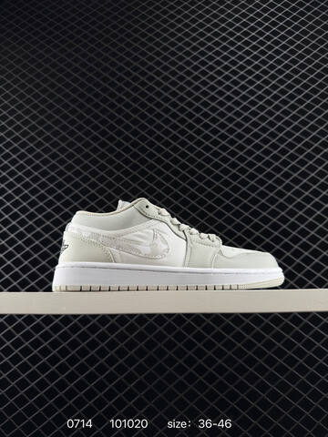 Jordan Air Jordan 1 Low Light Grey White Black EU 36-46 Basketball Shoe - Unisex (BS-81067)
