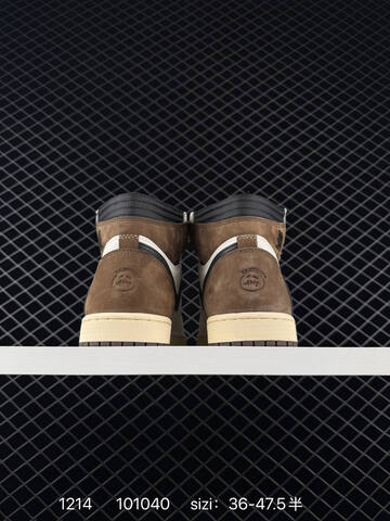 Jordan Air Jordan 1 Retro High OG Travis Scott Reverse Mocha White Brown Black Cream EU 36-47 5 Basketball Shoe - Unisex (BS-80065)