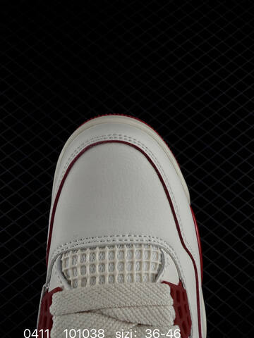 Jordan Air Jordan 4 Retro Sail Red White EU 36-46 Basketball Shoe - Unisex (BS-79506)