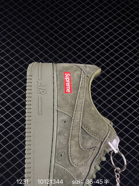 Nike Air Force 1 07 Low olive green suede EU 36-45 lifestyle