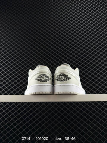 Jordan Air Jordan 1 Low Light Grey White Black EU 36-46 Basketball Shoe - Unisex (BS-81067)