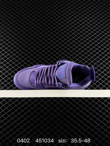 Jordan Air Jordan 4 HF4340-500 Purple White EU 35 5-48 Basketball Shoe - Unisex (BS-79565)