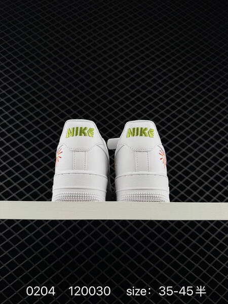 Nike Air Force 1 07 Low white cream with multicolor embroidered accents 35-45 5 lifestyle