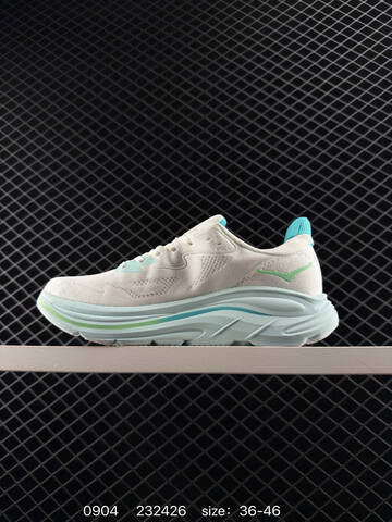 HOKA ONE ONE Clifton 10 White Mint Green EU 36-46 Running Shoe Running Sneakers - Unisex (BS-86461)