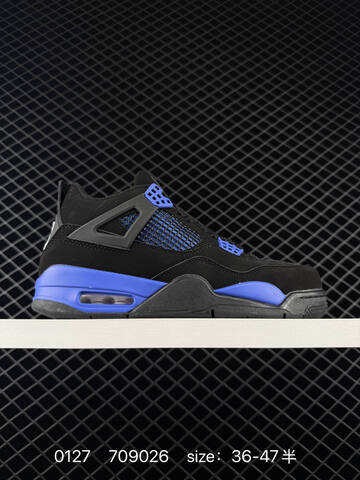Jordan Air Jordan 4 Retro Black Blue Red Grey EU 36-47 Basketball Shoe - Unisex (BS-79755)