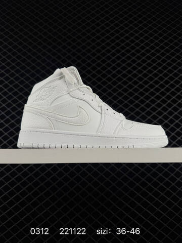 Jordan Air Jordan 1 Mid Purple Yellow White Black EU 36-46 Basketball Shoe - Unisex (BS-79673)